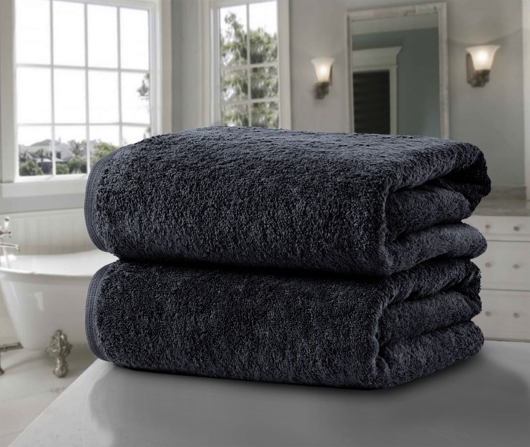 Soft Black Bath Towel