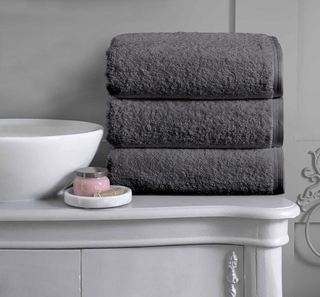 Luxury Charcoal Gray Bath Towels