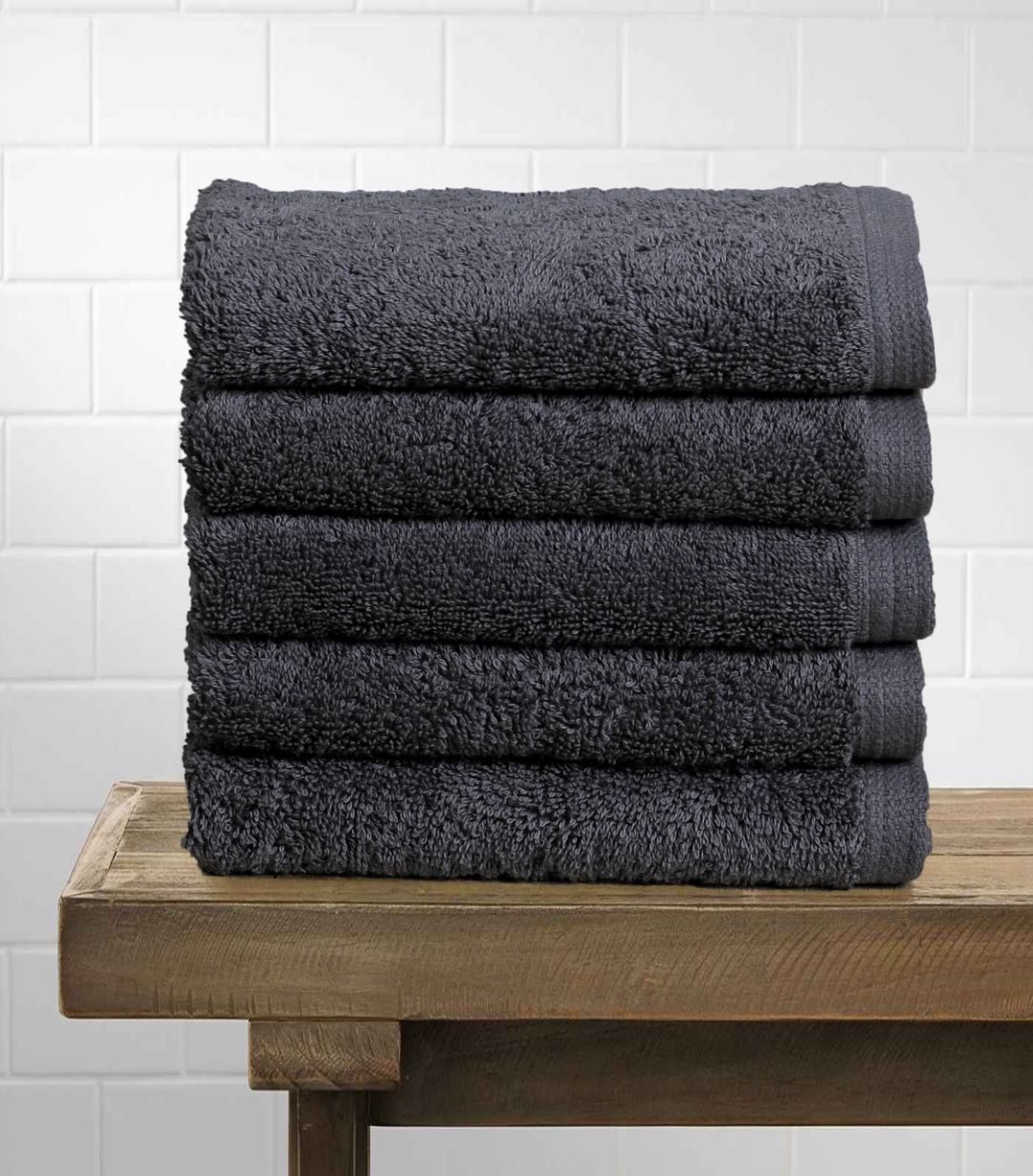 Charcoal Gray Hand Towels