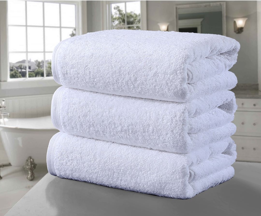 Soft White Bath Towels