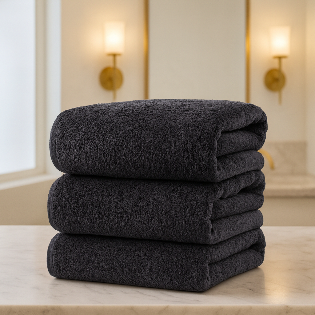 Luxury Black Towels