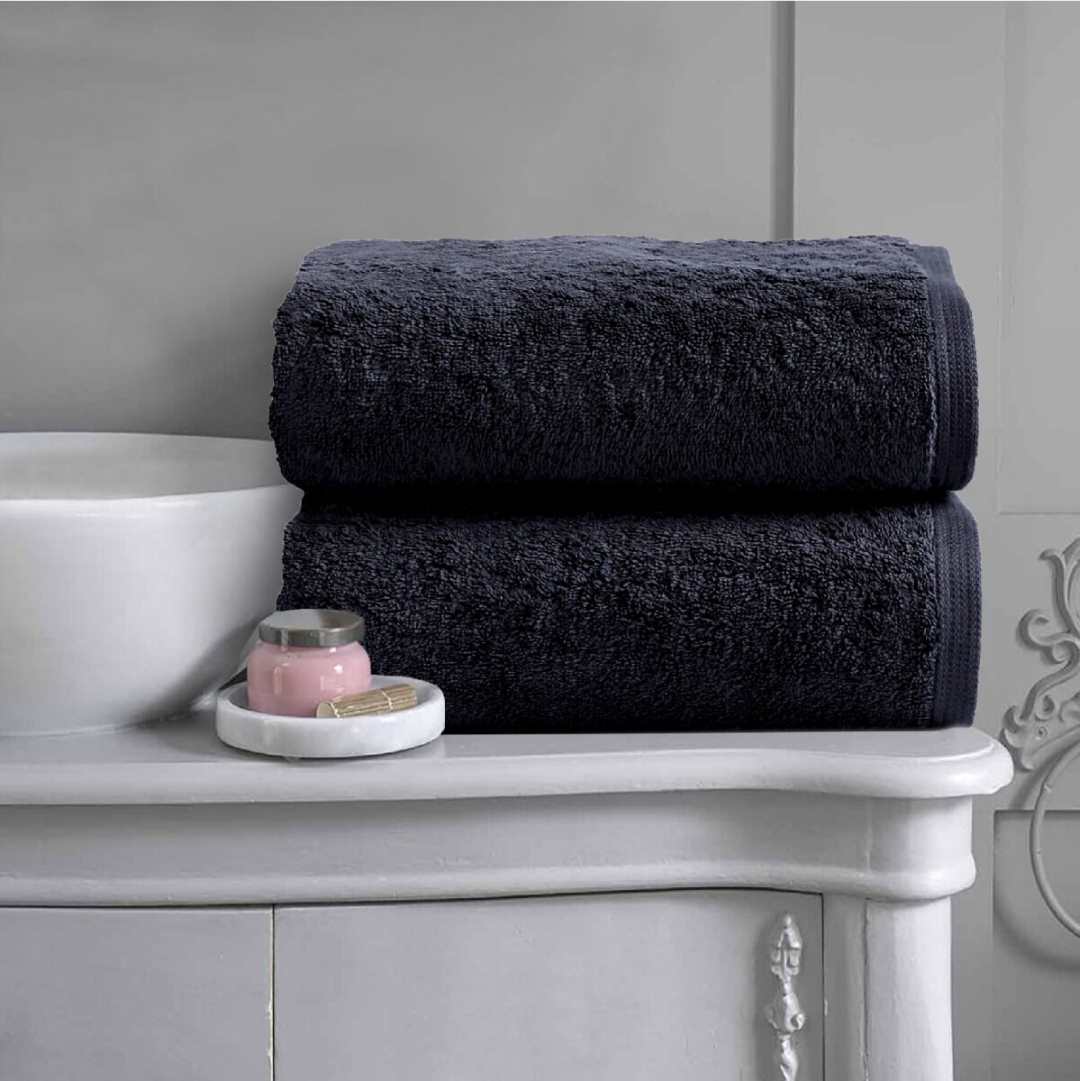 Thick Black BathTowel