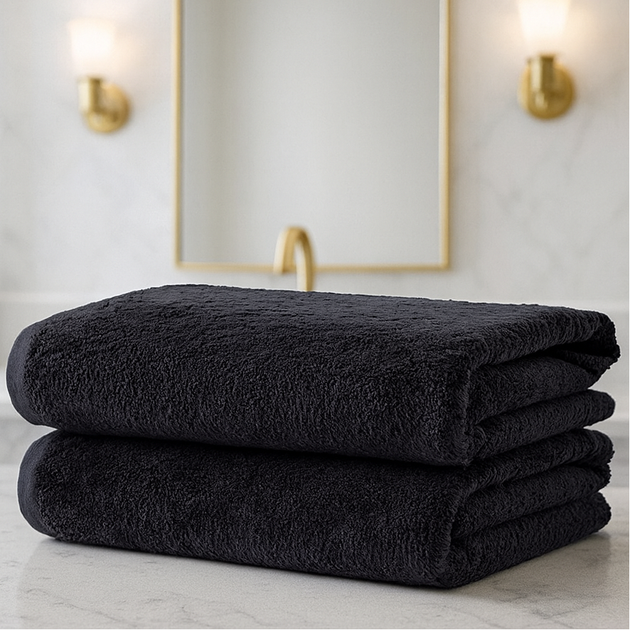 Luxury Black Towels