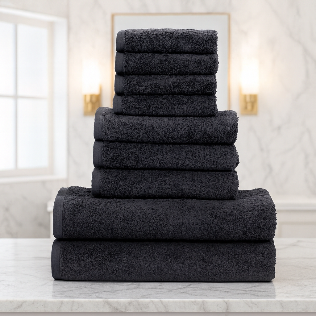 Luxury Black Towels