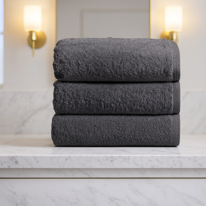 Luxury Charcoal Gray Towels