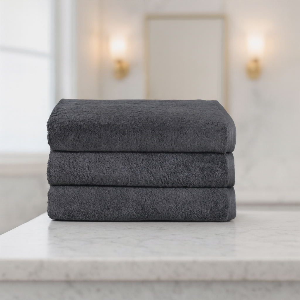 Luxury Charcoal Gray Towels