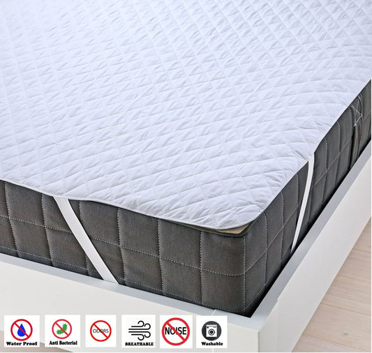 Waterproof Quilted Flat Mattress Protector