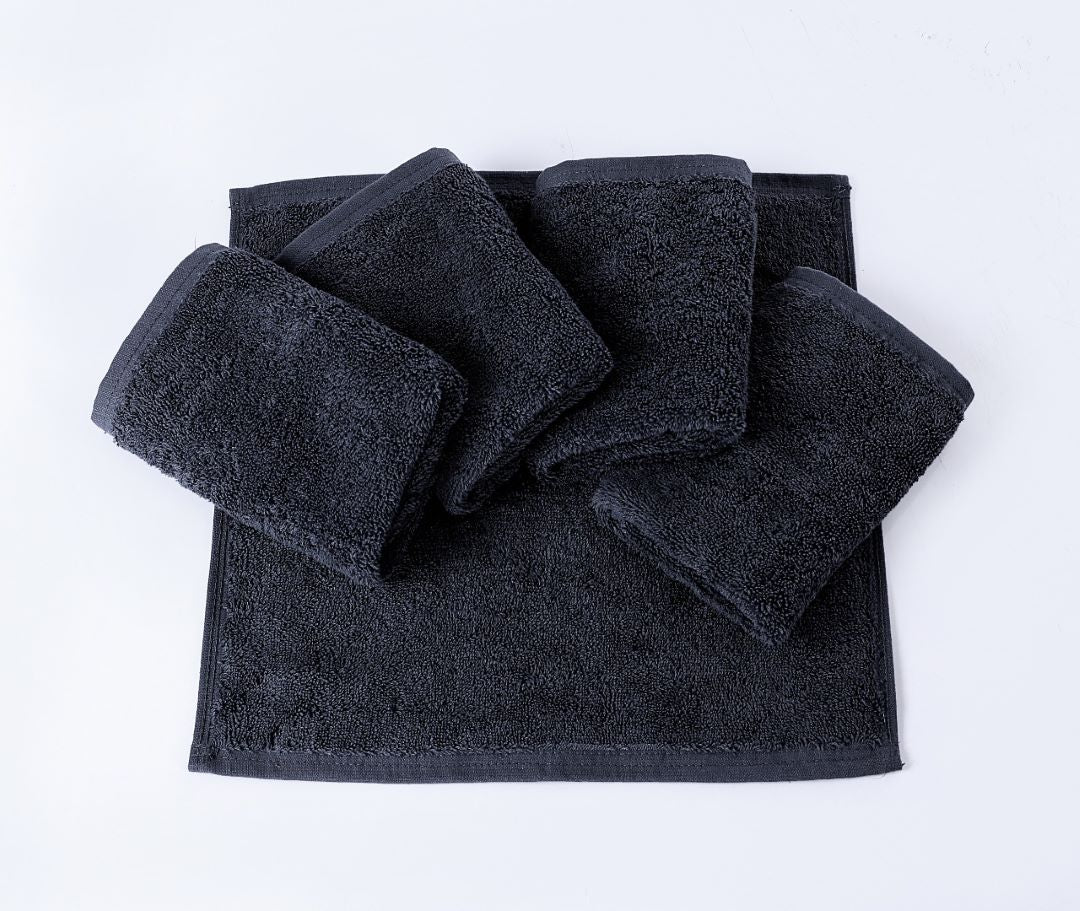 Soft Black Face Towel