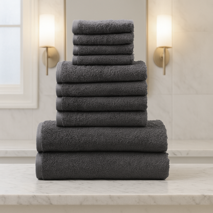 Luxury Charcoal Gray Towels