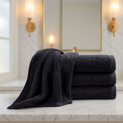 Luxury Black Towels