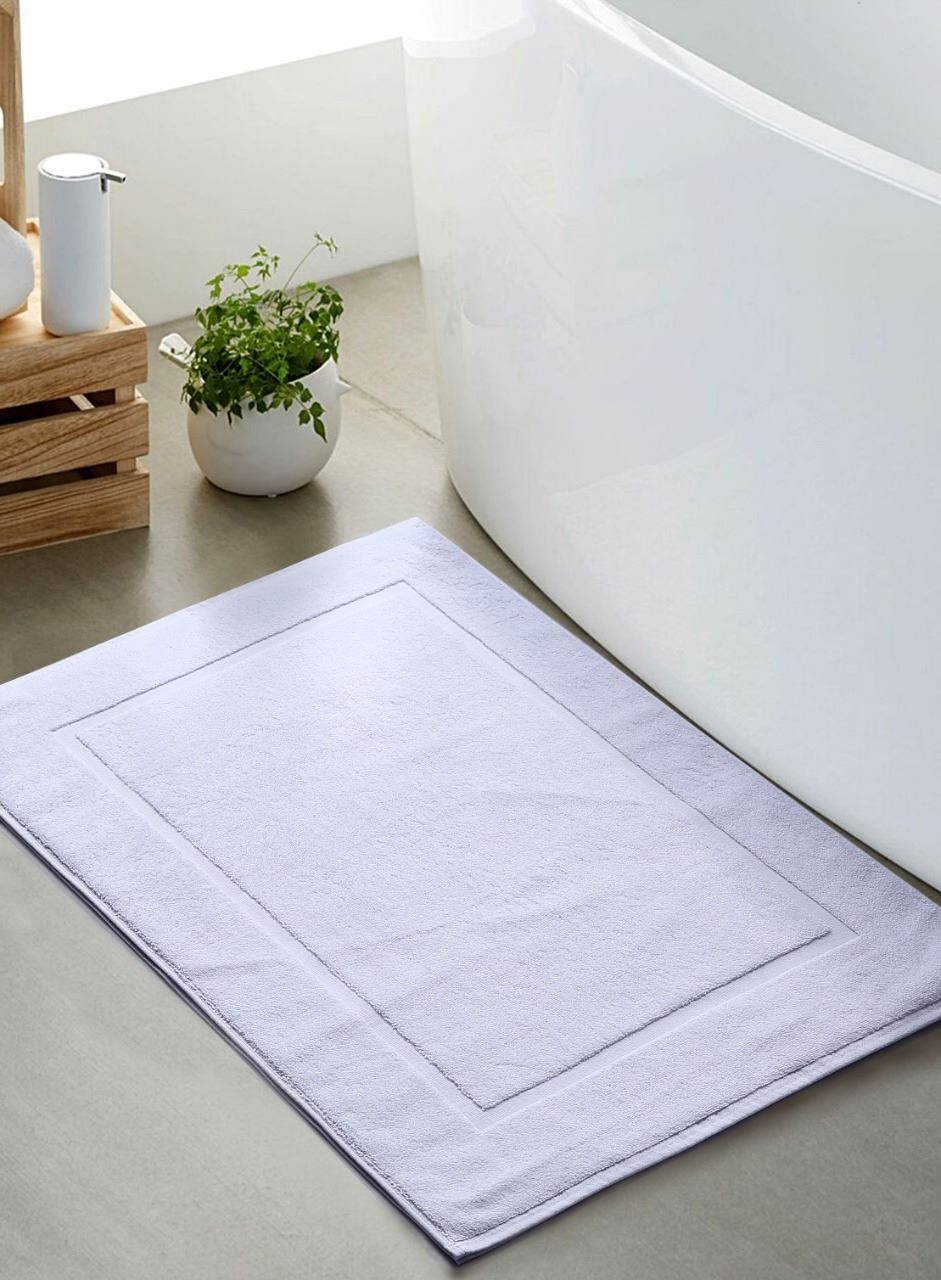 White Bath Mat Frame Design