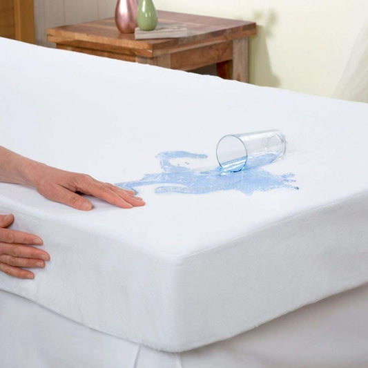 Terry Fitted Mattress Protector- Waterproof