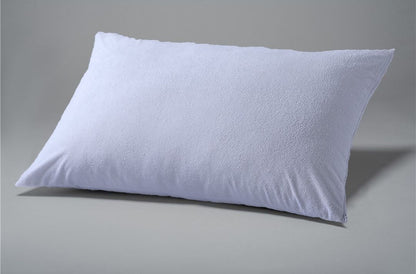 Pair of Terry Pillow Protectors with Zipper- Waterproof